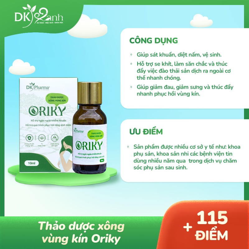 Thảo dược xông vùng kín Oriky
